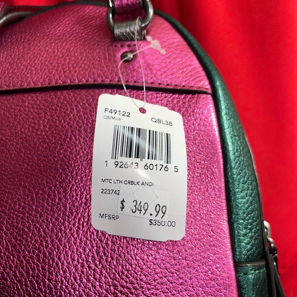 Coach F49122 Andi Backpack In Colorblock NWT - Picture 4 of 16